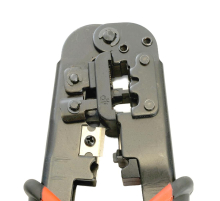 Кримпер STEKKER CTLS007 для обжима RJ разъемов RJ-45 (8P8C), RJ-12 (6P6C) и RJ-11 (6P4C и 6P2C), черный, красный