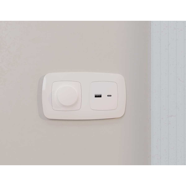 Лицевая панель розетки AMBRELLA VOLT OP2110