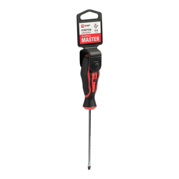 Отвертка Master SL4x100 мм EKF Basic sl-4-100-mas