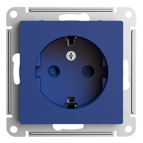 Розетка 2К+З Systeme Electric AtlasDesign 16A 250V со шторками аквамарин ATN001145 Розетка 2К+З Systeme Electric AtlasDesign 16A 250V со шторками аквамарин ATN001145