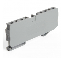 LD562-1-40 Торцевая заглушка для ЗНИ LD554 4 мм²  (JXB ST 4), серый STEKKER
