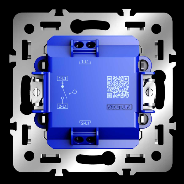 Механизм выключателя с самовозвратом одноклавишного 10А, S70 Voltum VLS0106M