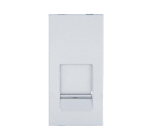 Накладка LK Studio для розетки телефонной, компьютерной RJ,45х22,5мм (серебристый металлик) LK45 853103-1