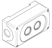 Корпус кнопочного поста MEP-2-0 на 2 элемента пластиковый* 1SFA611812R1000