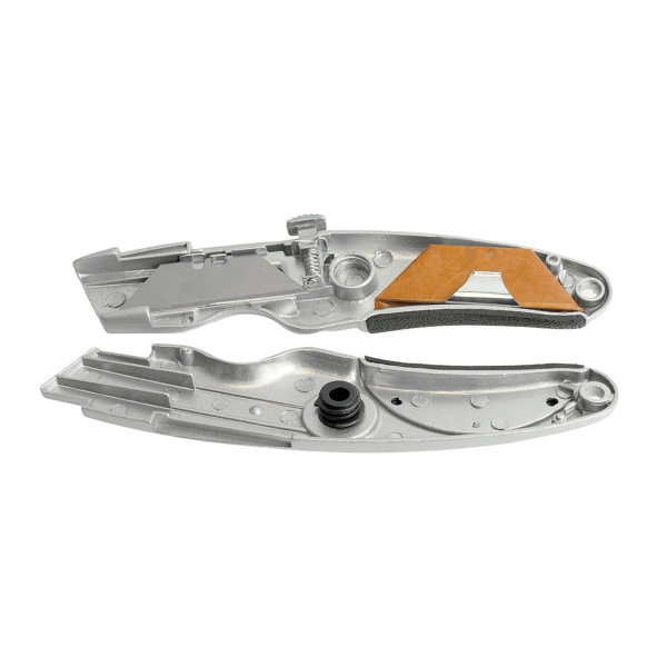 Нож строительно-монтажный с трапециевидным лезвием, 19 мм, 2 лезвия в рукоятке KMU-12-T 50199