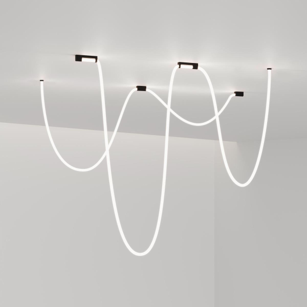 Накладные крепления для круглого гибкого неона Full light черный Elektrostandard a070757