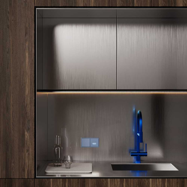 Накладка для подсветки светодиодной с датчиком, S70 (деним) Voltum VLS002415