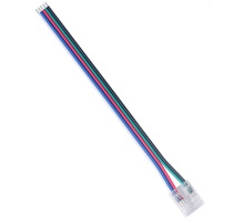 Коннектор прокалывающий 5 pin для подключения RGBW LED ленты 12мм тип COB IP20 длина провода 150мм Apeyron 09-162