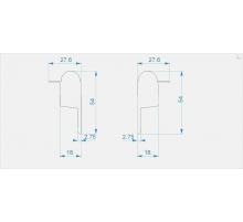 Заглушка Deko-Light End Cap R-EL-03-10 Set 2 pcs 979710