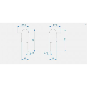 Заглушка Deko-Light End Cap R-EL-03-10 Set 2 pcs 979710