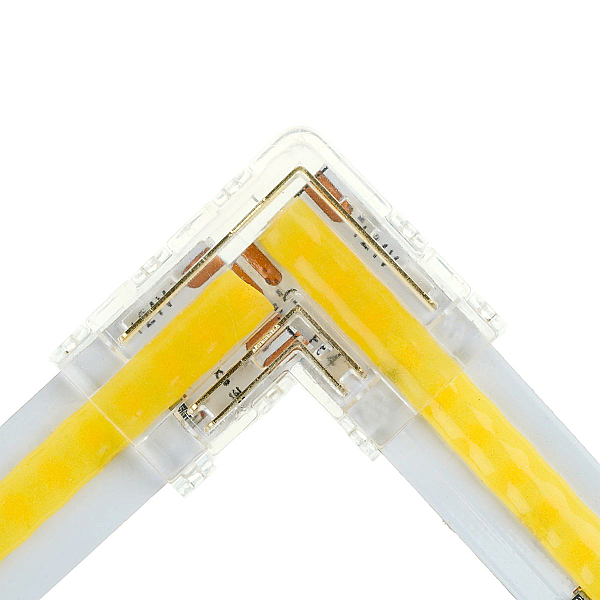 Соединитель угловой 12мм для ленты CCT COB шириной 10 мм Feron LD174 52005