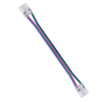 Коннектор прокалывающий 4 pin для гибкого соединения RGB LED ленты 10мм тип COB IP20 длина провода 150мм Apeyron 09-164