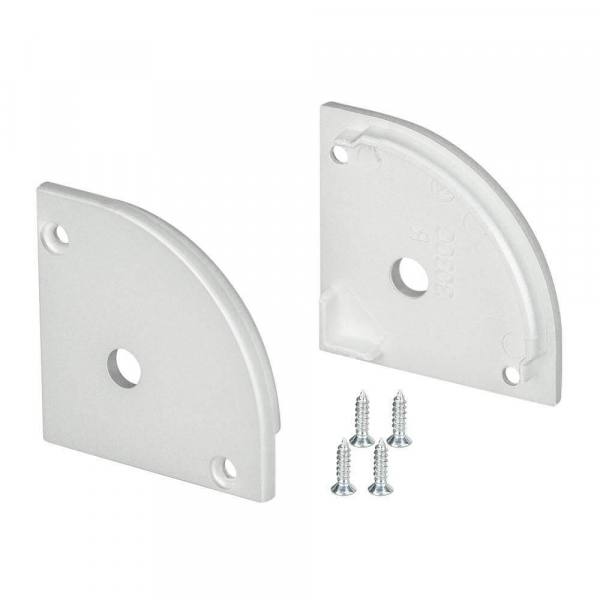 Набор заглушек Arlight SL-Kant-H30 Round с отверстием 024479 Набор заглушек Arlight SL-Kant-H30 Round с отверстием 024479