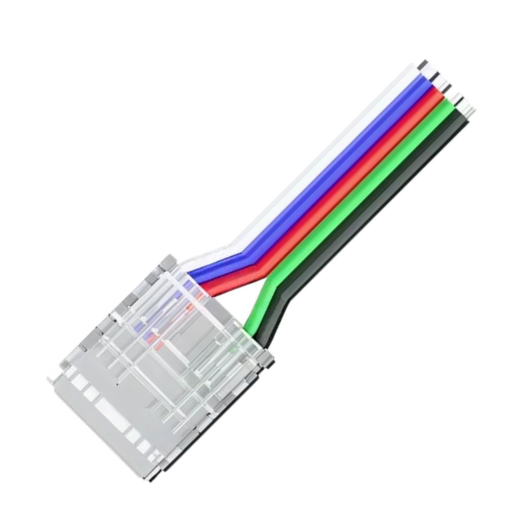 Коннектор прокалывающий 5 pin для гибкого соединения RGBW LED ленты 12мм тип COB IP20 длина провода 150мм Apeyron 09-163