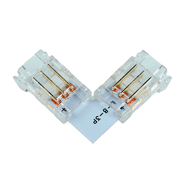 Соединитель угловой 10мм для ленты CCT SMD ленты шириной 8 мм Feron LD172 52003