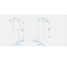 Заглушка Deko-Light End Cap P-EL-03-10 Set 2 pcs 978271