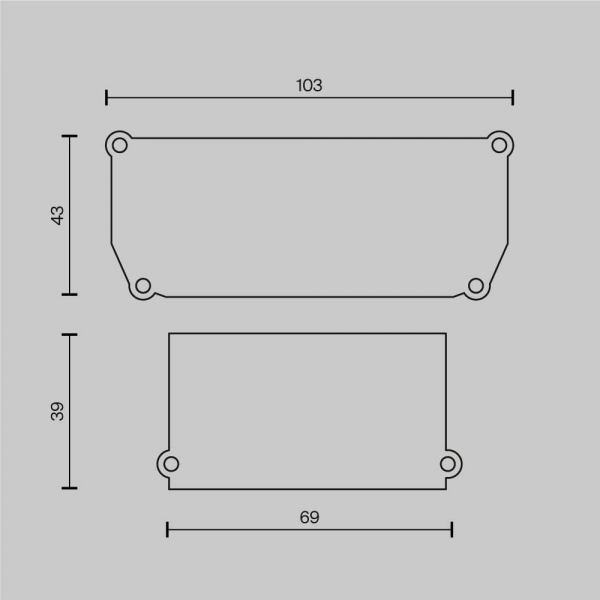 Заглушка Maytoni Technical (4 шт) ALM012EC-SC-W Заглушка Maytoni Technical (4 шт) ALM012EC-SC-W