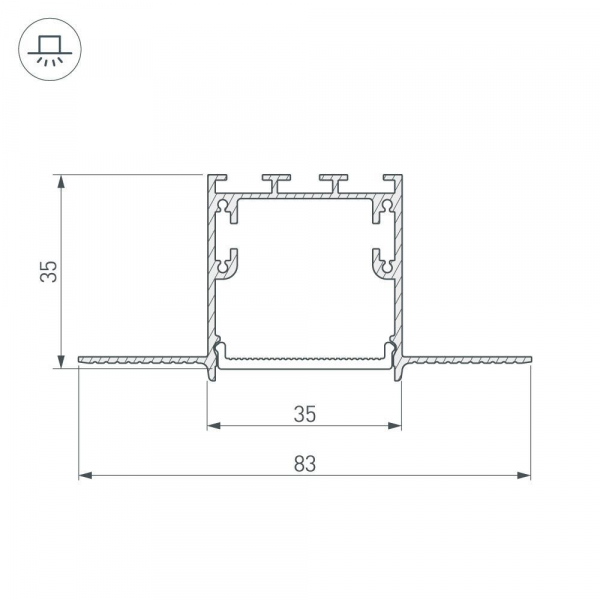 Коннектор L-образный внутренний Arlight SL-Linia32-Fantom 030095 Коннектор L-образный внутренний Arlight SL-Linia32-Fantom 030095