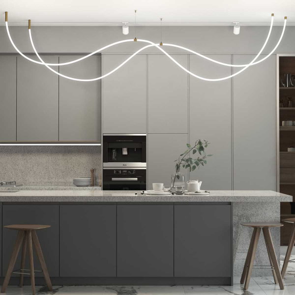 Подвес для круглого гибкого неона Elektrostandard Full Light FL 2830 латунь 2 м a063440