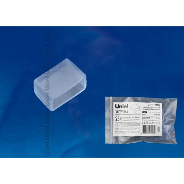Набор заглушекUniel UCW-K14 Clear 025 Polybag UL-00000871 Набор заглушекUniel UCW-K14 Clear 025 Polybag UL-00000871