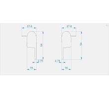 Заглушка Deko-Light End Cap R-EL-03-10 Set 2 pcs 979710