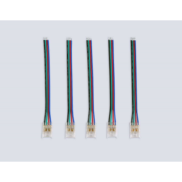 Соединитель гибкий односторонний AMBRELLA LIGHT ILLUMINATION COB RGB 12/24V для лент 10mm (4 конт.) (5шт. в комплекте) GS7411 Соединитель гибкий односторонний AMBRELLA LIGHT ILLUMINATION COB RGB 12/24V для лент 10mm (4 конт.) (5шт. в комплекте) GS7411