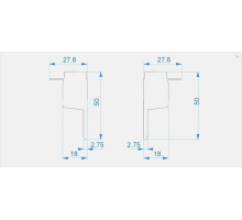 Заглушка Deko-Light End Cap H-EL-03-10 Set 2 pcs 979211