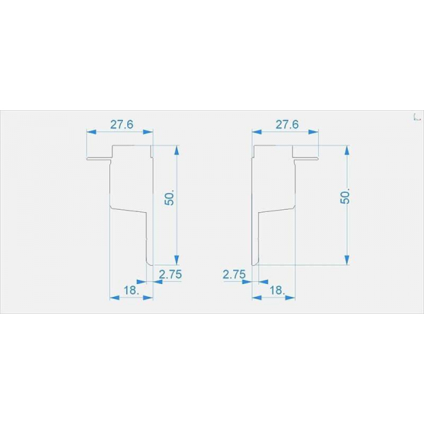 Заглушка Deko-Light End Cap H-EL-03-10 Set 2 pcs 979211