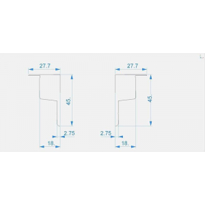 Заглушка Deko-Light End Cap P-EL-03-10 Set 2 pcs 978271