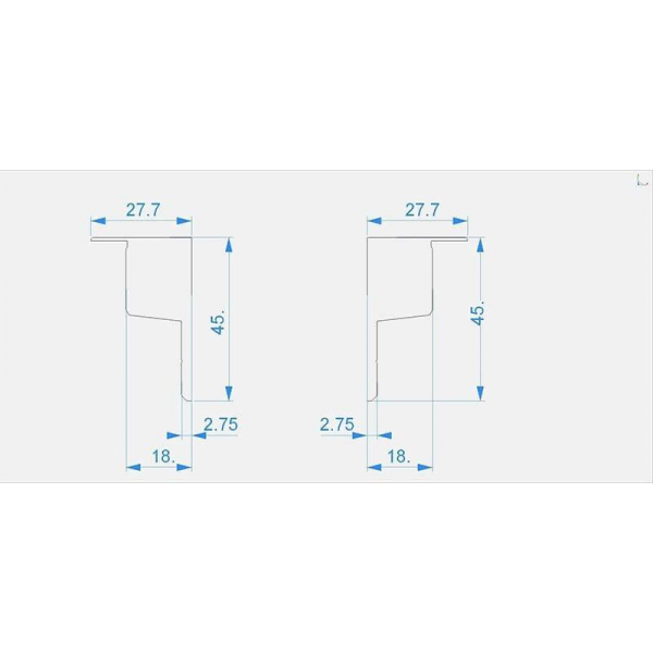 Заглушка Deko-Light End Cap P-EL-03-10 Set 2 pcs 978271