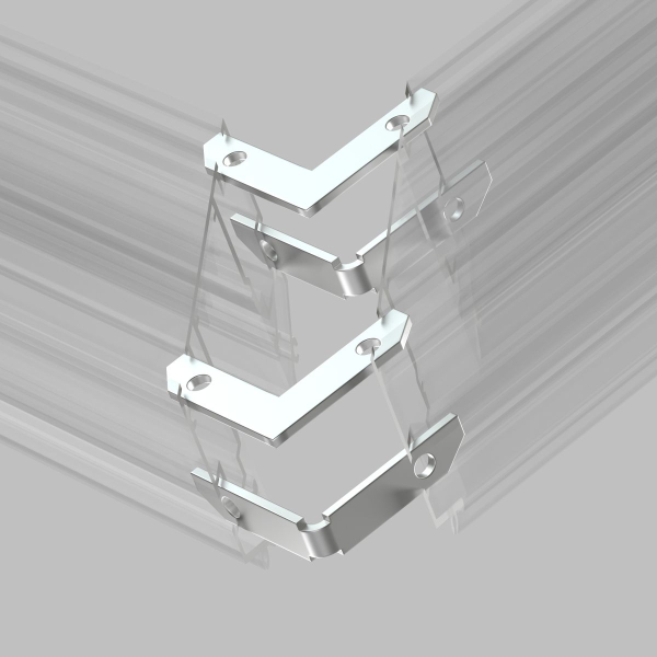 Комплект угловых соединителей шинопровода Denkirs Smart (4шт) TR2027-AL