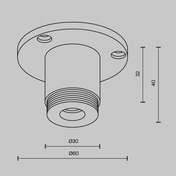 Аксессуар Maytoni Technical CA022BO-B