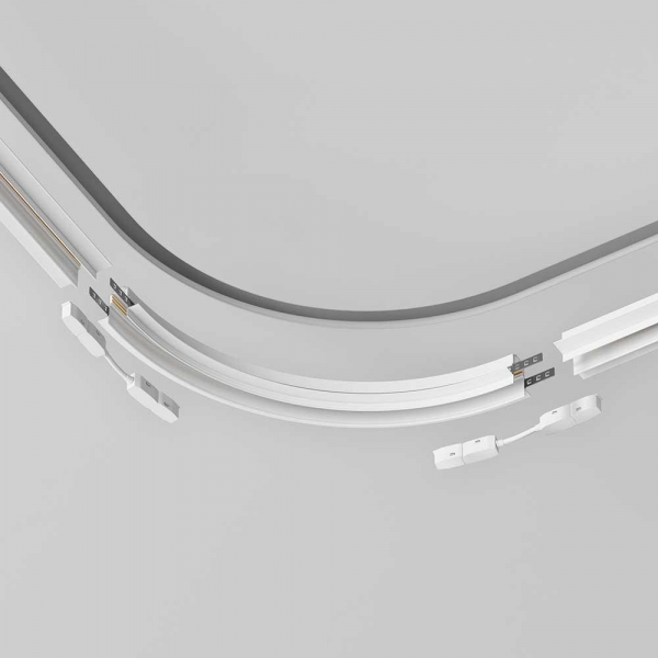 Угловой коннектор для магнитного однофазного трека Maytoni Technical Exility TRA044-angle-W Угловой коннектор для магнитного однофазного трека Maytoni Technical Exility TRA044-angle-W