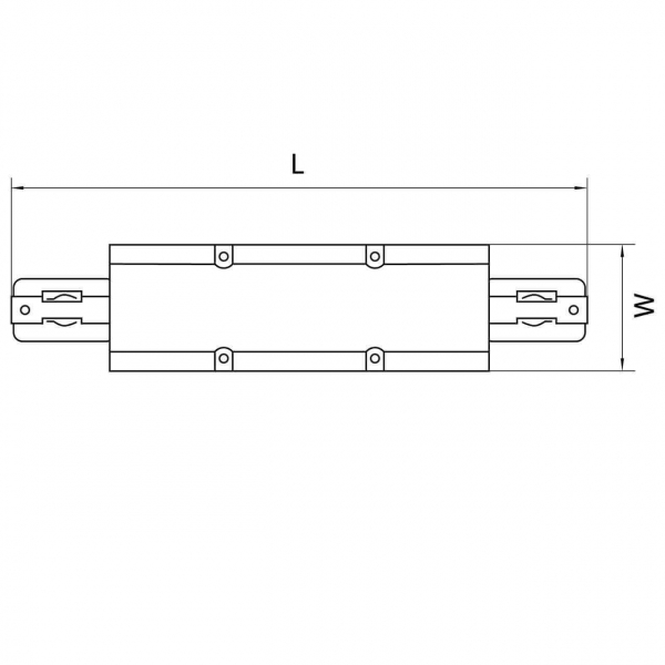 Коннектор прямой Lightstar Barra 504189 Коннектор прямой Lightstar Barra 504189
