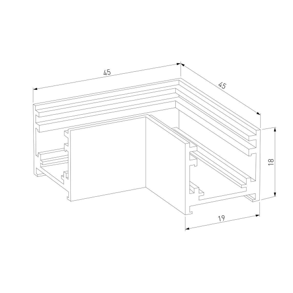Коннектор L-образный Elektrostandard Titan Line 85224/00 a069716 Коннектор L-образный Elektrostandard Titan Line 85224/00 a069716
