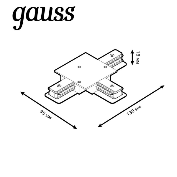 Коннектор T-образный Gauss TR136 Коннектор T-образный Gauss TR136