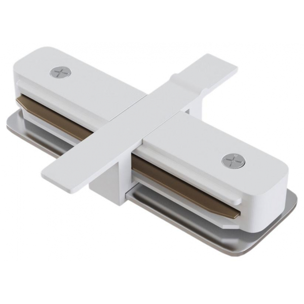 Коннектор прямой Hesby Lighting Skylite для встраиваемого шинопровода 220В, белый HSBL_0039 Коннектор прямой Hesby Lighting Skylite для встраиваемого шинопровода 220В, белый HSBL_0039