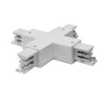 Соединитель для шинопроводов Х-образный Uniel UBX-A41 White 09747