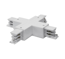 Соединитель для шинопроводов Х-образный Uniel UBX-A41 White 09747