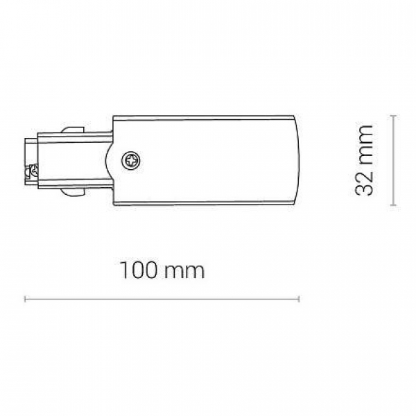 Ввод питания правый Nowodvorski Ctls Power 8712 Ввод питания правый Nowodvorski Ctls Power 8712