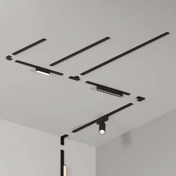 Соединитель шинопровода угловой ZZOK Nemo Black N-LC-BK