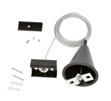 Набор для подвесного монтажа шинопроводов Uniel UFB-H41 Black 1 Polybag UL-00003666