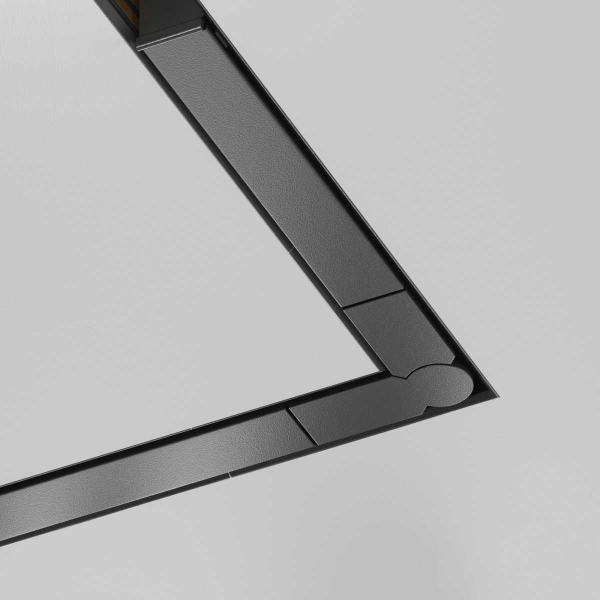 Угол-соединитель 45° Exility X встраиваемый под ГКЛ 12,5мм, черный Maytoni Technical EXILITY X Accessories for tracks Exility X TRA239CLS-42.12B