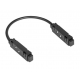 Коннектор питания угловой 90° Hesby Lighting ElDeko для шинопровода 48В, чёрный HSBL_0070