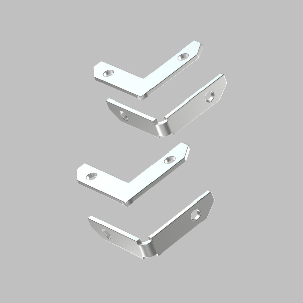 Комплект угловых соединителей шинопровода Denkirs Smart (4шт) TR2027-AL