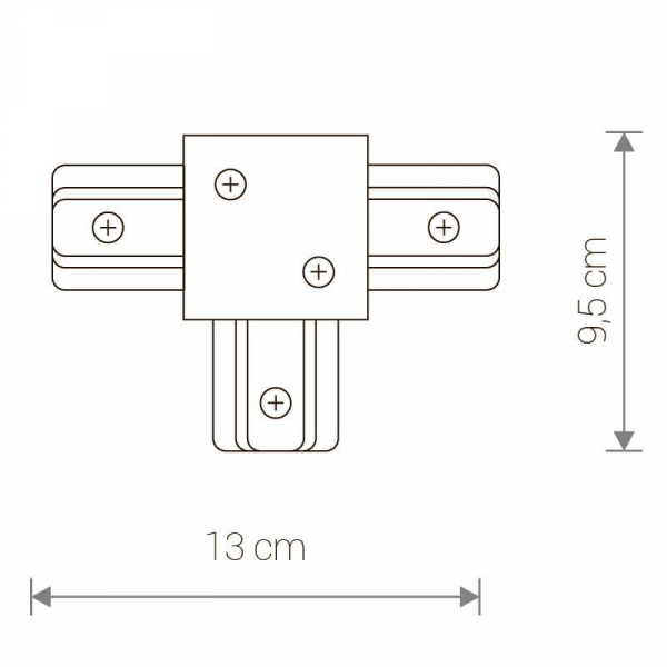 Коннектор T-образный Nowodvorski Profile Recessed 8835 Коннектор T-образный Nowodvorski Profile Recessed 8835