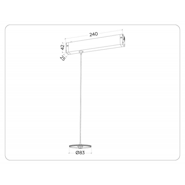 Трековое крепление Ambrella Light DIY Spot A2660 Трековое крепление Ambrella Light DIY Spot A2660