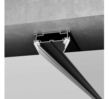 Алюминиевый профиль для монтажа в натяжной потолок однофазного шинопровода черный (2м) Elektrostandard a070478