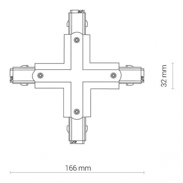 Коннектор X-образный Nowodvorski Ctls Power 8701 Коннектор X-образный Nowodvorski Ctls Power 8701