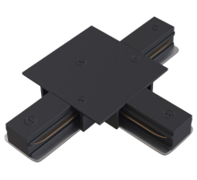 Коннектор Т-образный Skylite для встраиваемого шинопровода 220В, чёрный HSBL_0016